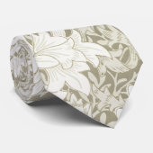 Chrysanthemum Ivory, William Morris Stropdas (Opgerold)