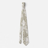 Chrysanthemum Ivory, William Morris Stropdas (Achterkant)