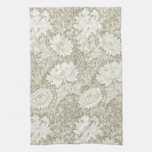 Chrysanthemum Ivory, William Morris Theedoek