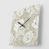 Chrysanthemum Ivory, William Morris Vierkante Klok (Hoek)