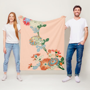 Chrysanthemum, Japans ontwerp Fleece Deken