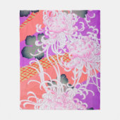 Chrysanthemum, Japans ontwerp Fleece Deken (Voorkant)