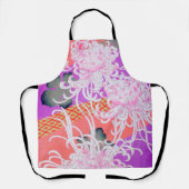 Chrysanthemum, Japans ontwerp Schort (Voorkant)