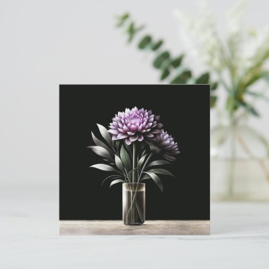 Chrysanthemum Kaart (Staand voorkant)