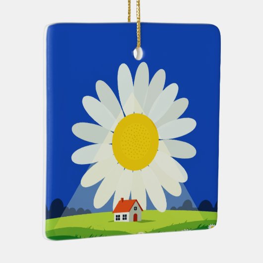 Chrysanthemum Keramisch Ornament (Rechts)