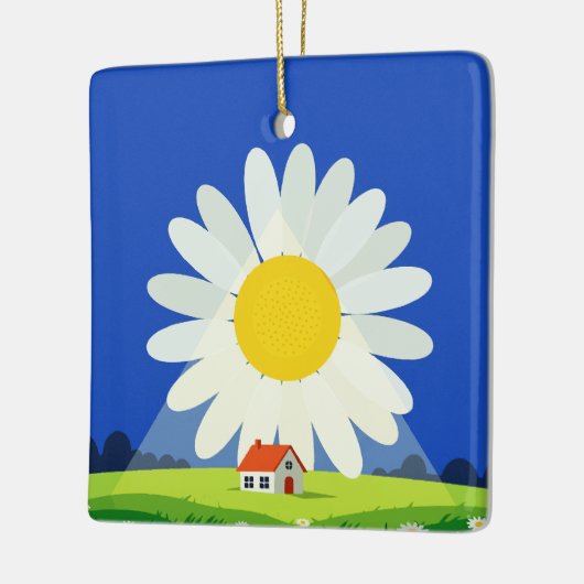 Chrysanthemum Keramisch Ornament (Links)