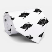 Chrysanthemum Kraanvogel Stropdas (Opgerold)