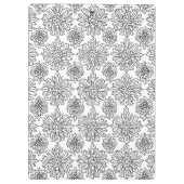 Chrysanthemum Lijntekening Klembord (Achterkant)