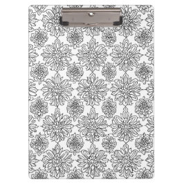 Chrysanthemum Lijntekening Klembord