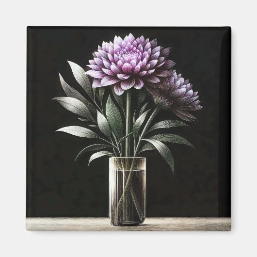 Chrysanthemum Magneet (Voorkant)