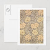 'Chrysanthemum' mapontwerp, 1876 Briefkaart (Voorkant / Achterkant)