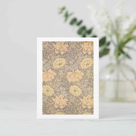 'Chrysanthemum' mapontwerp, 1876 Briefkaart (Staand voorkant)