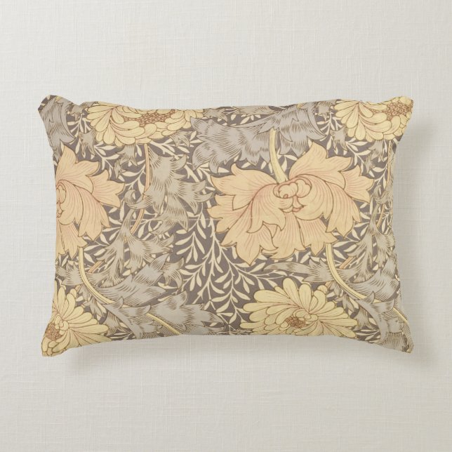 'Chrysanthemum' mapontwerp, 1876 Decoratief Kussen (Voorkant)