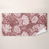 Chrysanthemum Maroon, William Morris Badhanddoek (Badhanddoek)