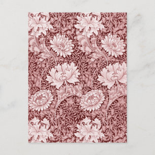 Chrysanthemum Maroon, William Morris Briefkaart