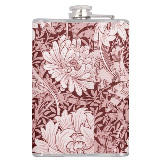 Chrysanthemum Maroon, William Morris Heupfles (Achterkant)