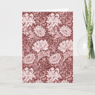 Chrysanthemum Maroon, William Morris Kaart