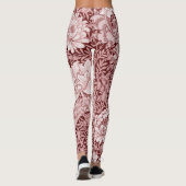 Chrysanthemum Maroon, William Morris Leggings (Achterkant)