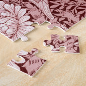 Chrysanthemum Maroon, William Morris Legpuzzel (Zijkant)
