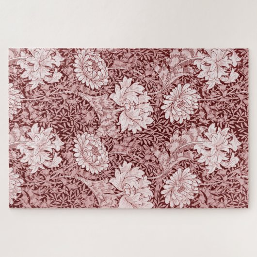 Chrysanthemum Maroon, William Morris Legpuzzel (Horizontaal)
