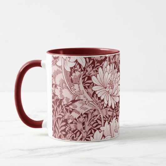 Chrysanthemum Maroon, William Morris Mok (Links)