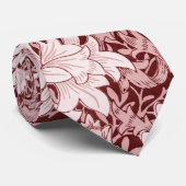 Chrysanthemum Maroon, William Morris Stropdas (Opgerold)