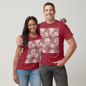 Chrysanthemum Maroon, William Morris T-shirt (Unisex)