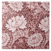 Chrysanthemum Maroon, William Morris Tegeltje (Voorkant)