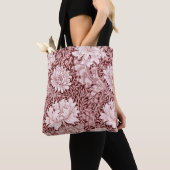 Chrysanthemum Maroon, William Morris Tote Bag (Dichtbij)