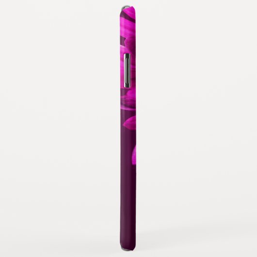Chrysanthemum mauve aangepaste iPhone case (Achterkant/rechts)
