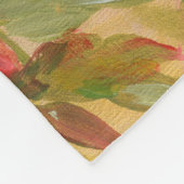 Chrysanthemum Meadow: acryl handschilderij. Fleece Deken (Hoek)