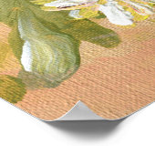 Chrysanthemum Meadow: acryl handschilderij. Poster (Hoek)