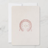 Chrysanthemum Menu Huwelijk Vintage Art Nouveau Kaart (Achterkant)