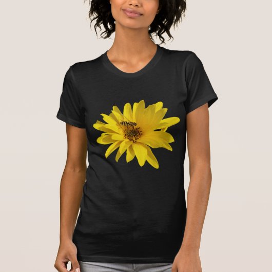 Chrysanthemum met Hover Fly T-shirt (Voorkant)