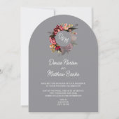 Chrysanthemum monogram op gebeitelde steen kaart (Voorkant)