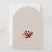 Chrysanthemum Monogram op Perfect Bleek Kaart (Achterkant)