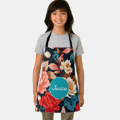 Chrysanthemum Mozaïek Kleurrijk Gepersonaliseerd P Schort (Insitu)