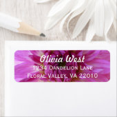 Chrysanthemum "Mum" Adresetiketten Etiket (Insitu)