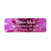 Chrysanthemum "Mum" Adresetiketten Etiket (Voorkant)