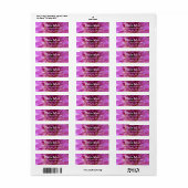 Chrysanthemum "Mum" Adresetiketten Etiket (Full Sheet)