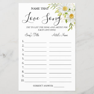 Chrysanthemum Naam dat liedje douche spel kaart