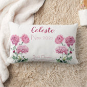 Chrysanthemum November geboortefloer Kussen (Deken)