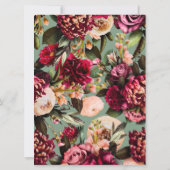 Chrysanthemum op Basil Green Kaart (Achterkant)