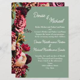 Chrysanthemum op Basil Green Kaart