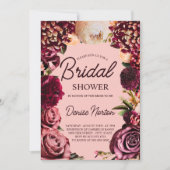 Chrysanthemum op Gossamer Roze Vrijgezellenfeest Kaart (Voorkant)