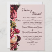 Chrysanthemum op mauve krijtgrond kaart (Voorkant)