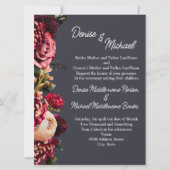 Chrysanthemum op poolnacht grijs kaart (Voorkant)