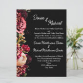 Chrysanthemum op Sneeuwwitje Kaart (Staand voorkant)