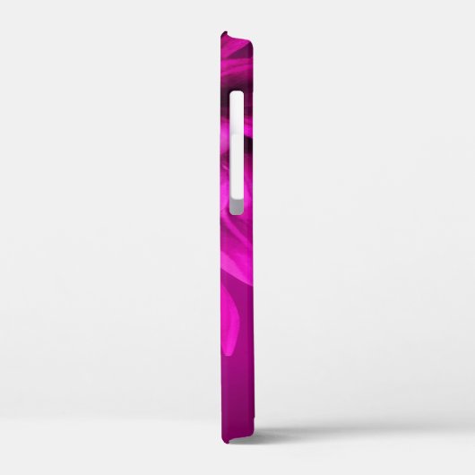 Chrysanthemum paars plum, douanenaam en initiaal Case-Mate iPhone case (Achterkant / Links)