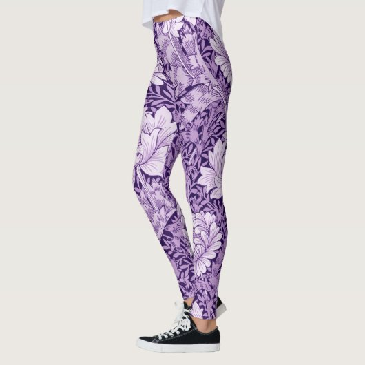 Chrysanthemum Paars, William Morris Leggings (Links)